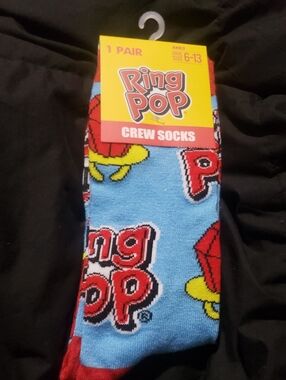 🤯3/$12 Ring Pop Candy Crew Socks New Unisex